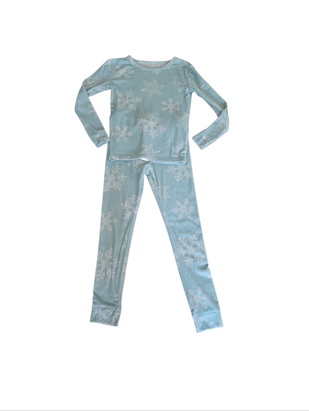 Cat & Jack Light Blue Snowflake Pajama Set